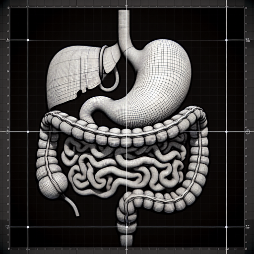 A person's inside of their stomach.
Single Game Texture. In-Game asset. 2d. Blank background. High contrast. No shadows.