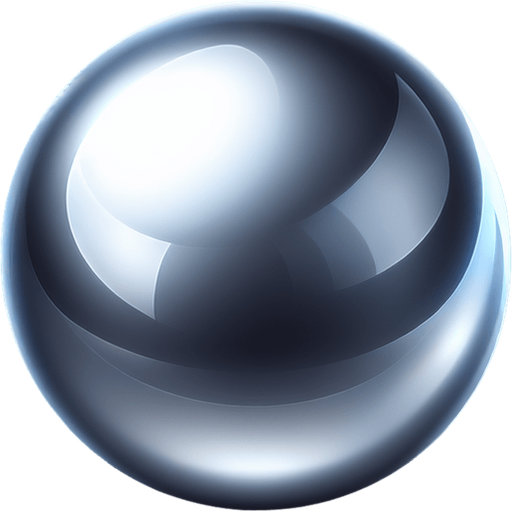 metal ball.
Single Game Texture. In-Game asset. 2d. Blank background. High contrast. No shadows.