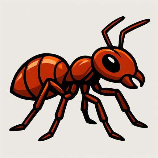 make an ant.
In-Game asset.  High contrast.  No shadows