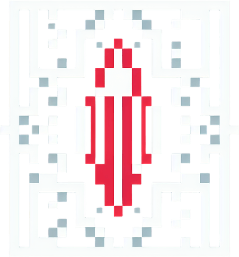 red projectile rune. pixelated. 8-bit.
Single Game Texture. In-Game asset. 2d. Blank background. High contrast. No shadows.