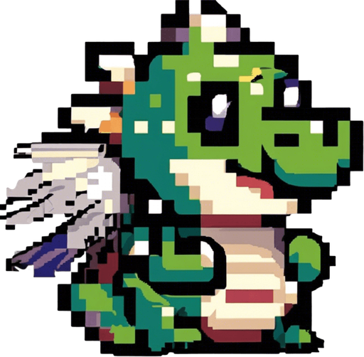 better wings, pixel style, more contrasted, more visible, blue color