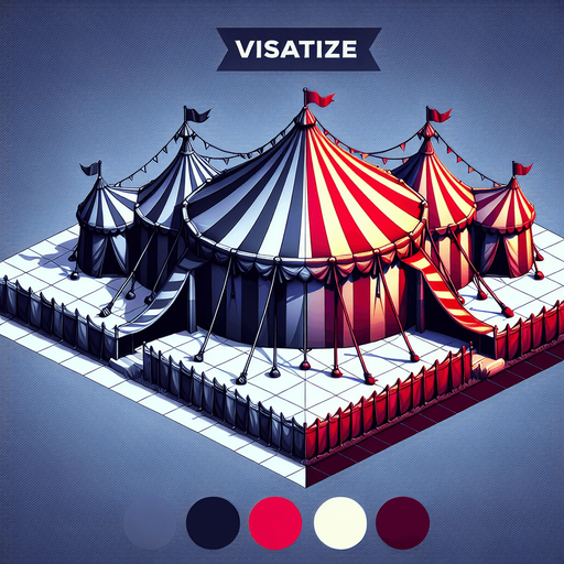 circus tent png image.
Single Game Texture.  In-Game asset.  2d.  Blank background.  High contrast.  No shadows