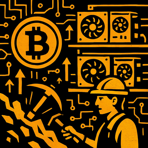 Bitcoin madenciliği yapılan bir ortamın duvar kağıdı.
In-Game asset.  2d.  High contrast.  No shadows