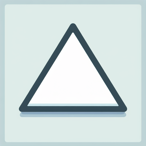cartoon white triangle.
Single Game Texture. In-Game asset. 2d. Blank background. High contrast. No shadows.