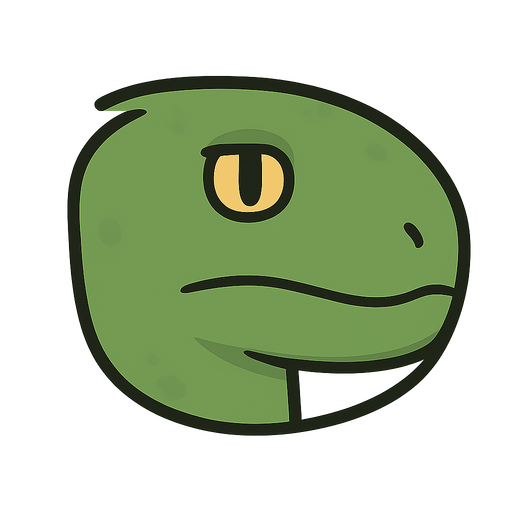 green snake head. No background. Transparent background. Blank background. No shadows. 2d. In-Game asset. flat