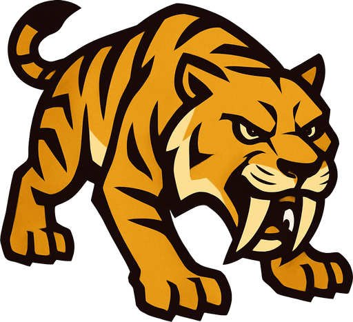 Sabertooth tiger.
In-Game asset.  2d.  High contrast.  No shadows