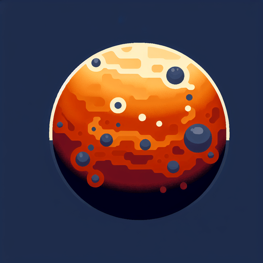 行星.
Single Game Texture. In-Game asset. 2d. Blank background. High contrast. No shadows.