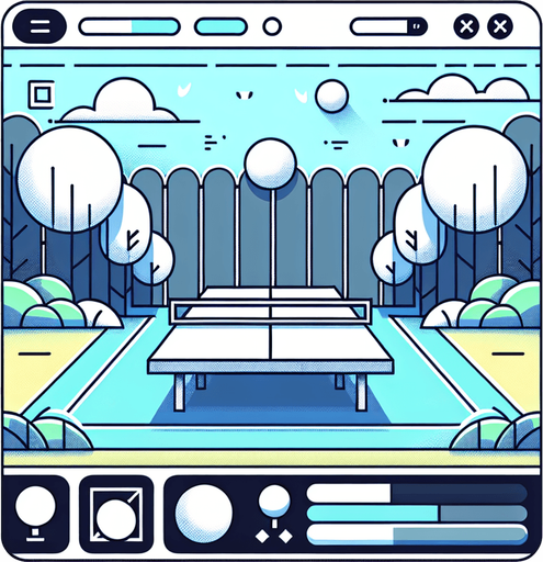 pong background.
Single Game Texture. In-Game asset. 2d. Blank background. High contrast. No shadows.