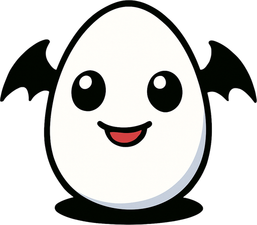 Digi huevo de botamon.
In-Game asset.  2d.  High contrast.  No shadows