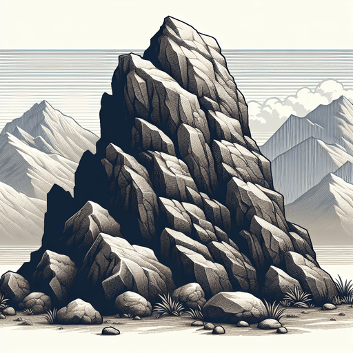 large rock.
Single Game Texture.  In-Game asset.  2d.  Blank background.  High contrast.  No shadows