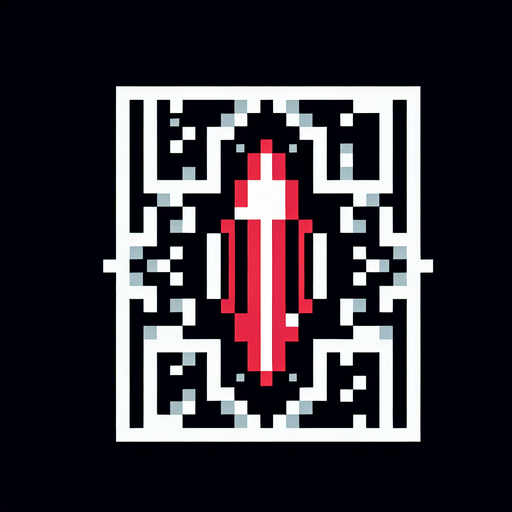 red projectile rune. pixelated. 8-bit.
Single Game Texture. In-Game asset. 2d. Blank background. High contrast. No shadows.