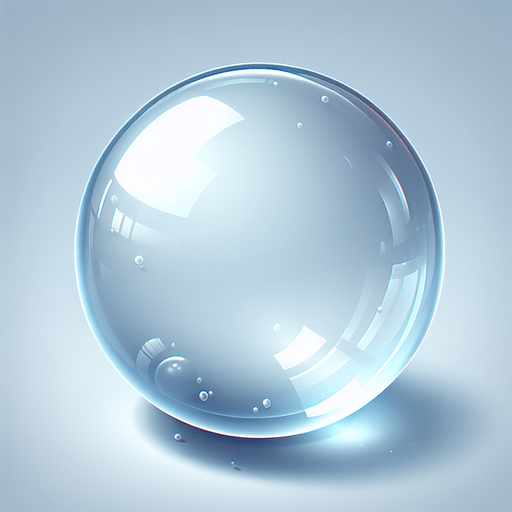 Imagine a bubble ball.
Single Game Texture. In-Game asset. 2d. Blank background. High contrast. No shadows.
