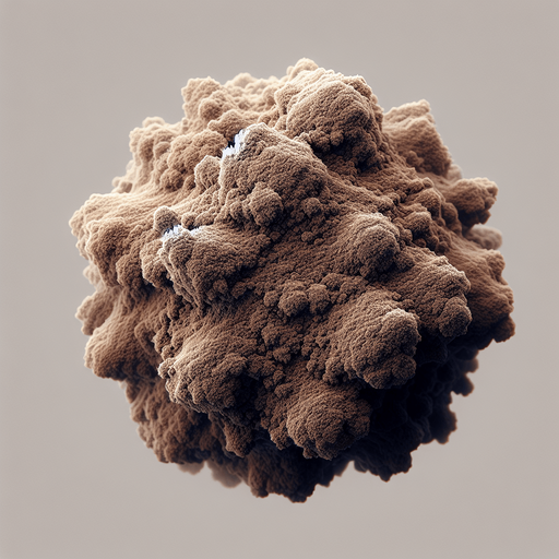 a single brown dust particle.
Single Game Texture. In-Game asset. 2d. Blank background. High contrast. No shadows.