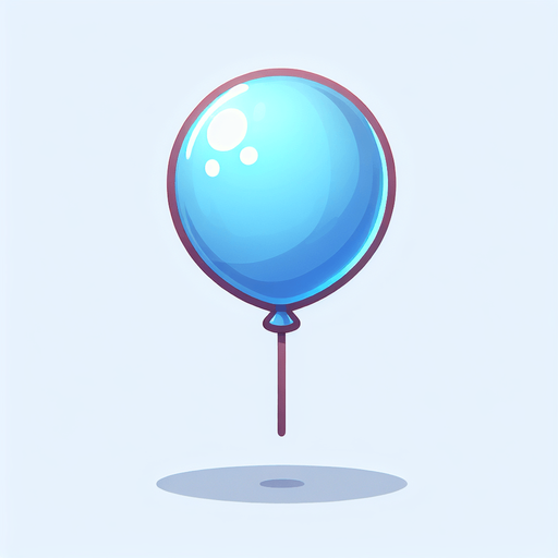 tekli balon resmi.
Single Game Texture. In-Game asset. 2d. Blank background. High contrast. No shadows.