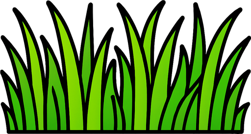 long grass bar.
In-Game asset.  2d.  High contrast.  No shadows