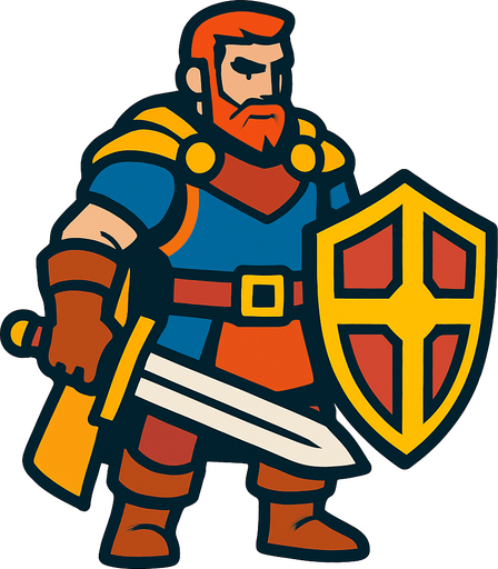 Hero.
In-Game asset.  2d.  High contrast.  No shadows