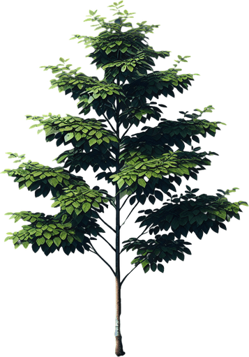 tree sepling.
Single Game Texture.  In-Game asset.  2d.  Blank background.  High contrast.  No shadows