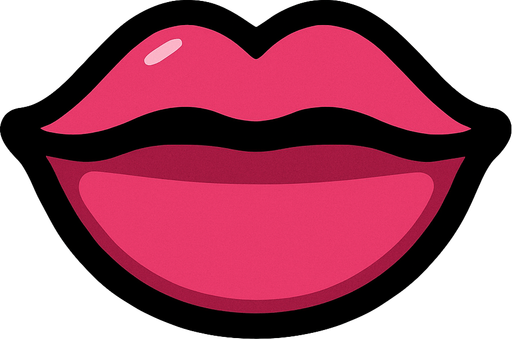 Closed mouth.
In-Game asset.  2d.  High contrast.  No shadows