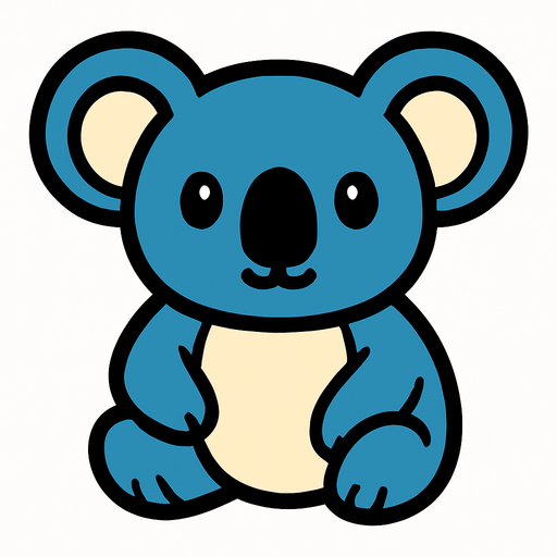 Koala.
In-Game asset.  2d.  High contrast.  No shadows