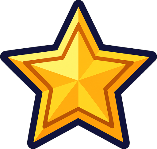 Estrella.
In-Game asset.  2d.  High contrast.  No shadows