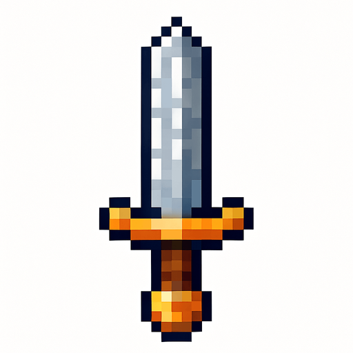 ironSword.
In-Game asset.  High contrast.  No shadows