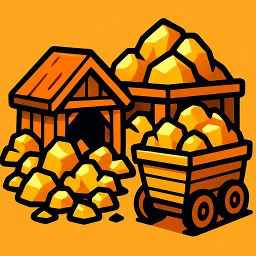 gold mines.
In-Game asset.  2d.  High contrast.  No shadows
