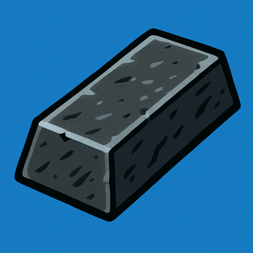 Iron bar.
In-Game asset.  2d.  High contrast.  No shadows