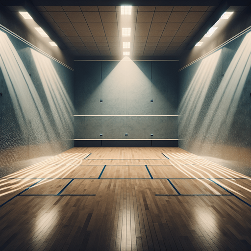 Squash court.
