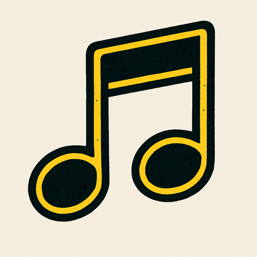 Music Note.
In-Game asset.  2d.  High contrast.  No shadows