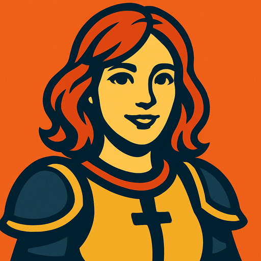 The woman's face is turned towards us.
In-Game asset.  2d.  High contrast.  No shadows