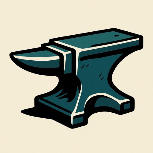 Anvil.
In-Game asset.  2d.  High contrast.  No shadows