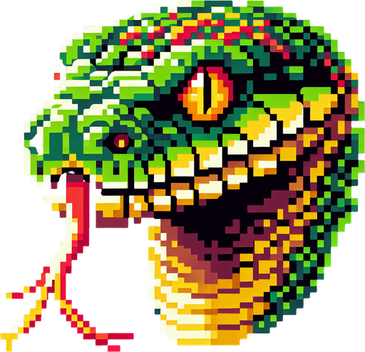 Snake head pixel