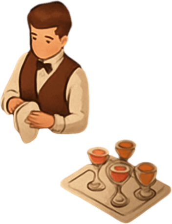 hotel bar top view.
In-Game asset