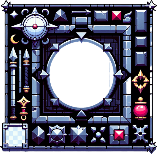 Hlava.
Single Game Texture. In-Game asset. 2d. Blank background. High contrast. No shadows.