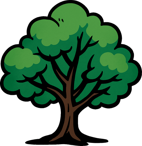 Just a tree.
In-Game asset.  2d.  High contrast.  No shadows