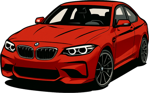 A realistic 
bmw car.
In-Game asset.  2d.  High contrast.  No shadows