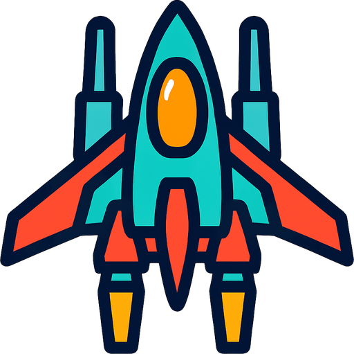 Uzay gemisi.
In-Game asset.  2d.  High contrast.  No shadows