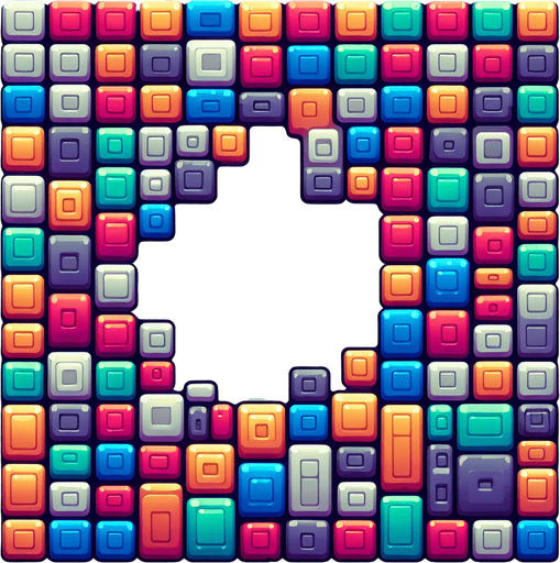 Background with lots of squares.
Single Game Texture.  In-Game asset.  2d.  Blank background.  High contrast.  No shadows