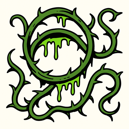 stickyVineSnare.
2d.  High contrast.  No shadows