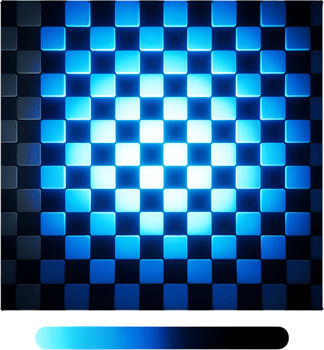 blue and black checkerboard patter led lights.
Single Game Texture. In-Game asset. 2d. Blank background. High contrast. No shadows.