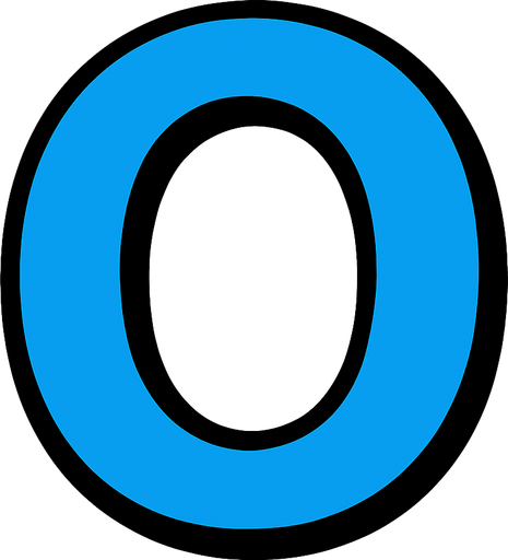 Blue O.
In-Game asset.  2d.  High contrast.  No shadows