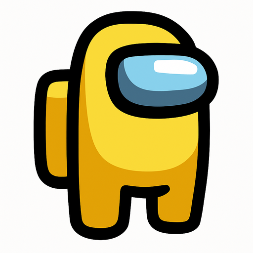 yellow amoung us.
In-Game asset.  2d.  High contrast.  No shadows