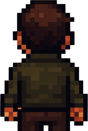 man pixel art with different clothes