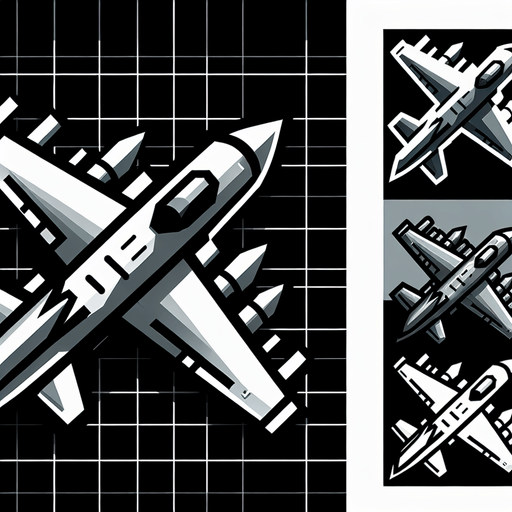 Fighter plane.
Single Game Texture. In-Game asset. 2d. Blank background. High contrast. No shadows.