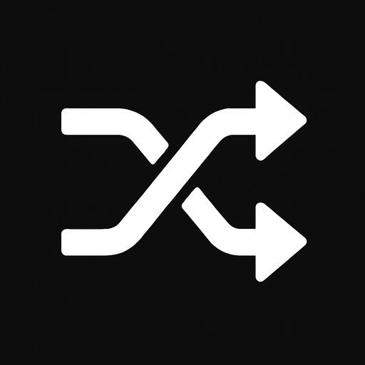 "rastgele" ikonu, beyaz renginde olacak..
In-Game asset.  2d.  High contrast.  No shadows