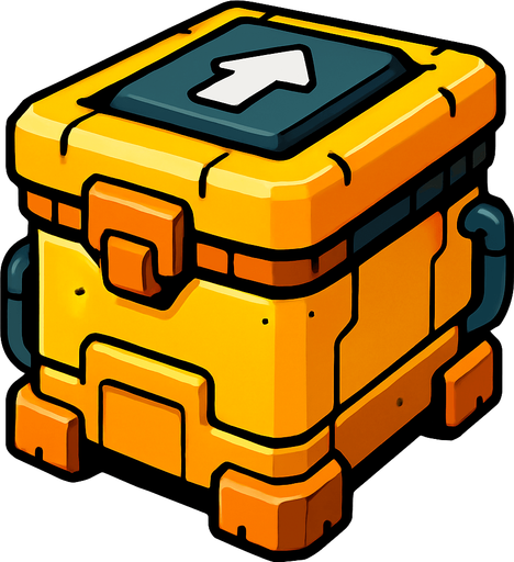 Stroge node.
In-Game asset.  High contrast.  No shadows