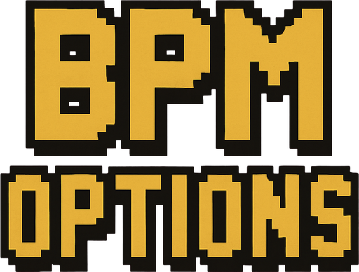 Change writing to the ''BPM OPTIONS'' pixel art