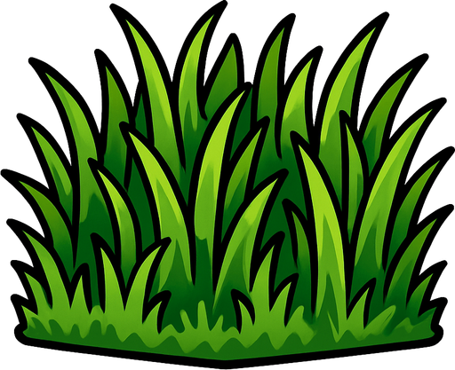 cesped.
In-Game asset.  2d.  High contrast.  No shadows