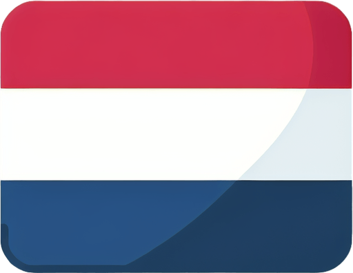 the netherlands flag. simple. flat..
Single Game Texture. In-Game asset. 2d. Blank background. High contrast. No shadows.