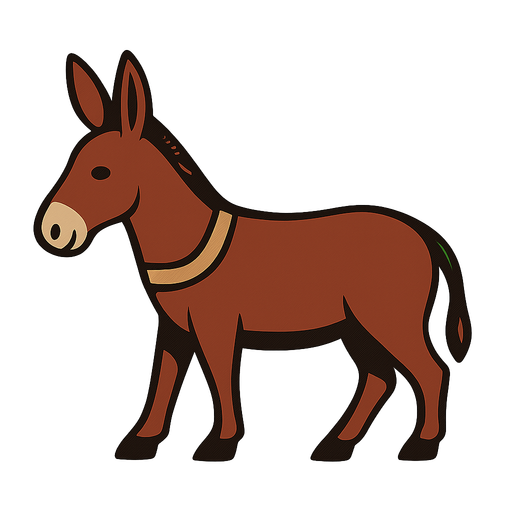 change burden donkey into donkey and convert background to transparent